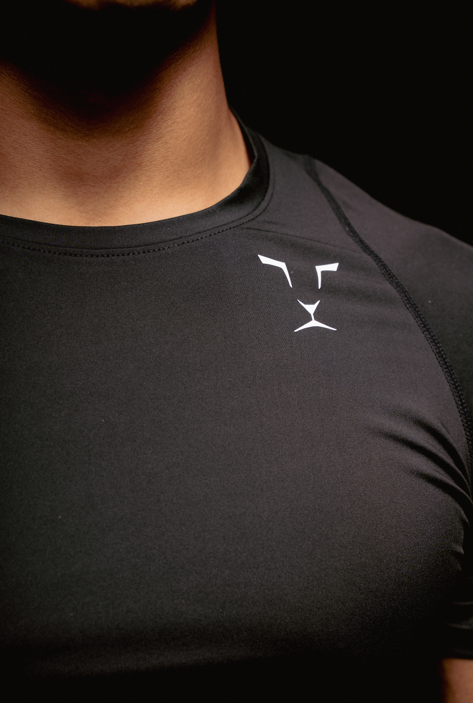 T-Shirt compression CARBON - Noir
