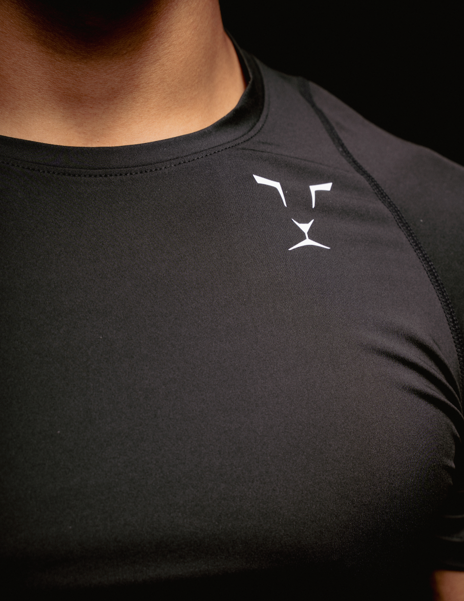 T-Shirt compression CARBON - Noir