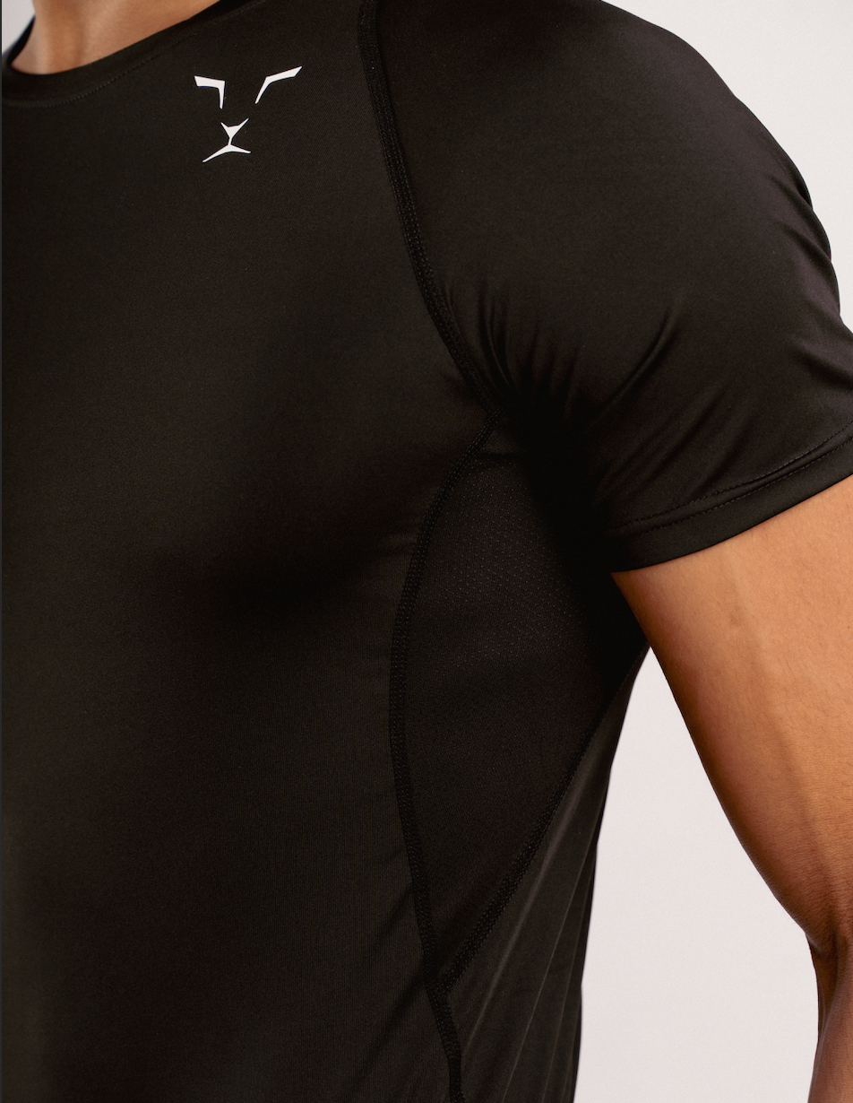 T-Shirt compression CARBON - Noir