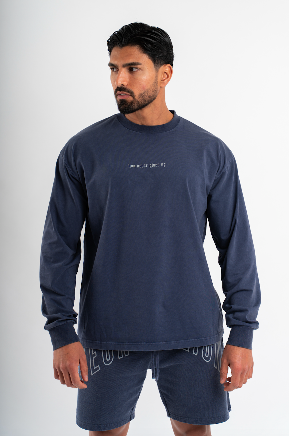 T-Shirt LNGU Manches Longues Bleu Marine - Oversize