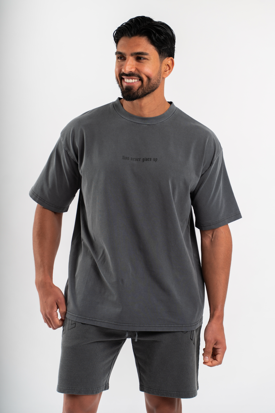 T-Shirt LNGU Gris Foncé - Oversize