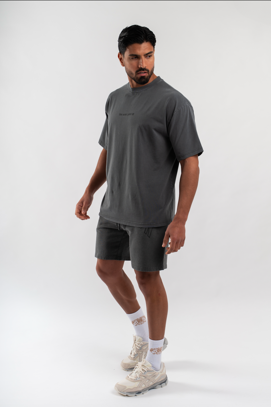 T-Shirt LNGU Gris Foncé - Oversize