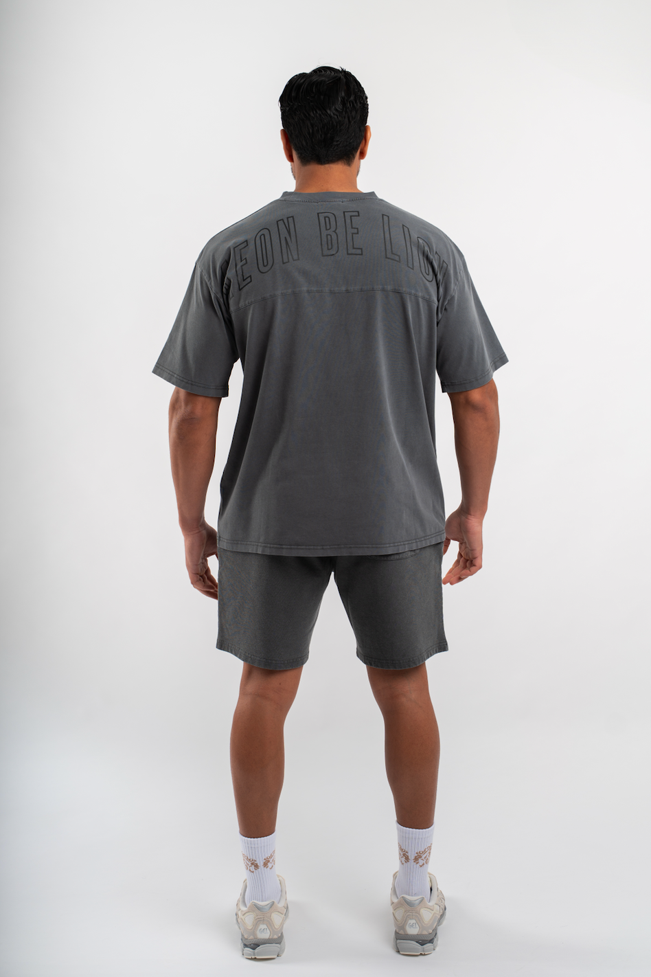 T-Shirt LNGU Gris Foncé - Oversize