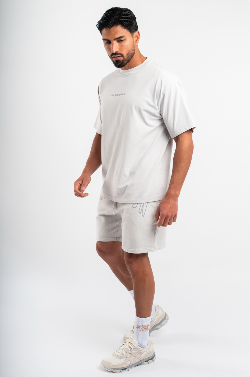T-Shirt LNGU Argent - Oversize