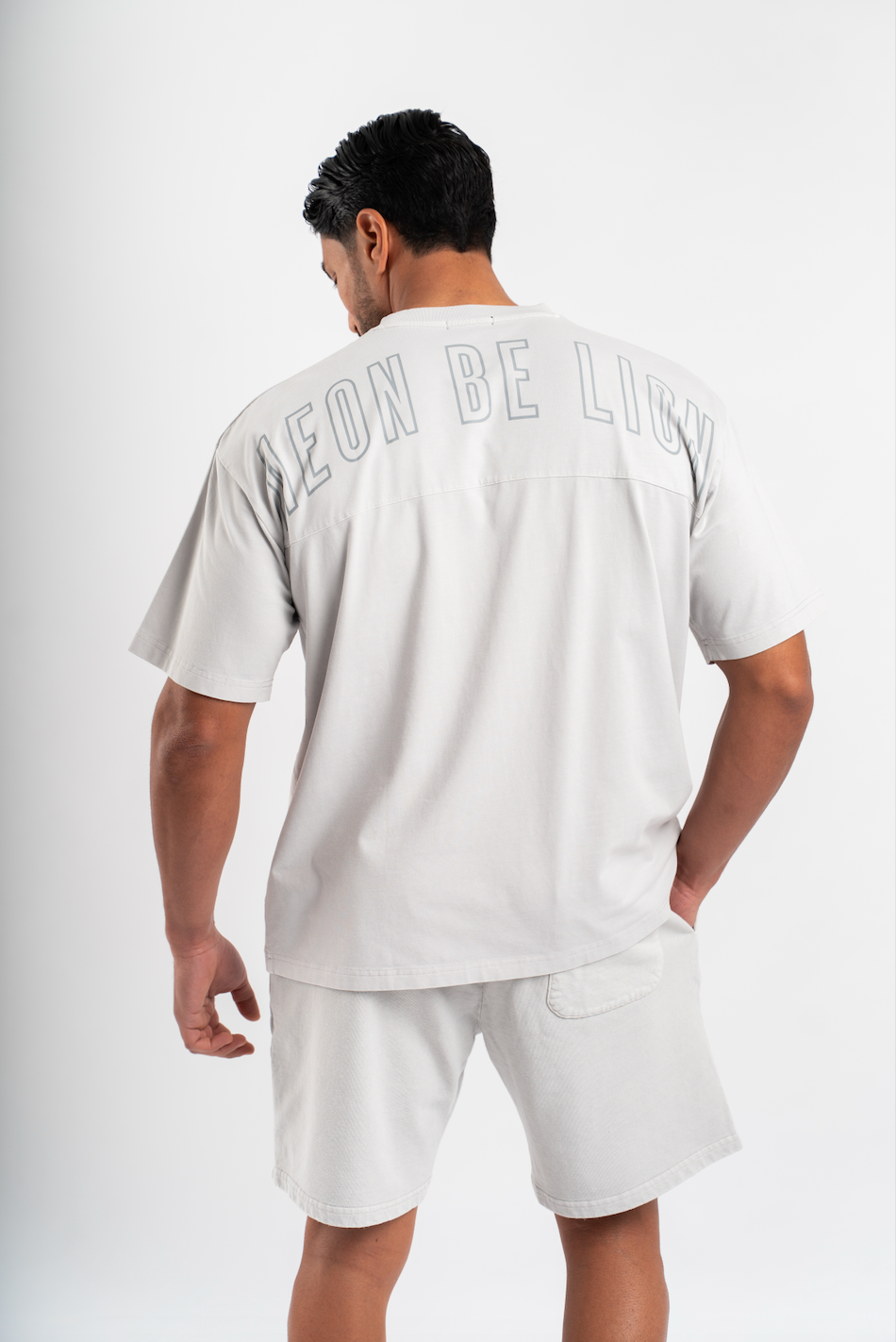 T-Shirt LNGU Argent - Oversize