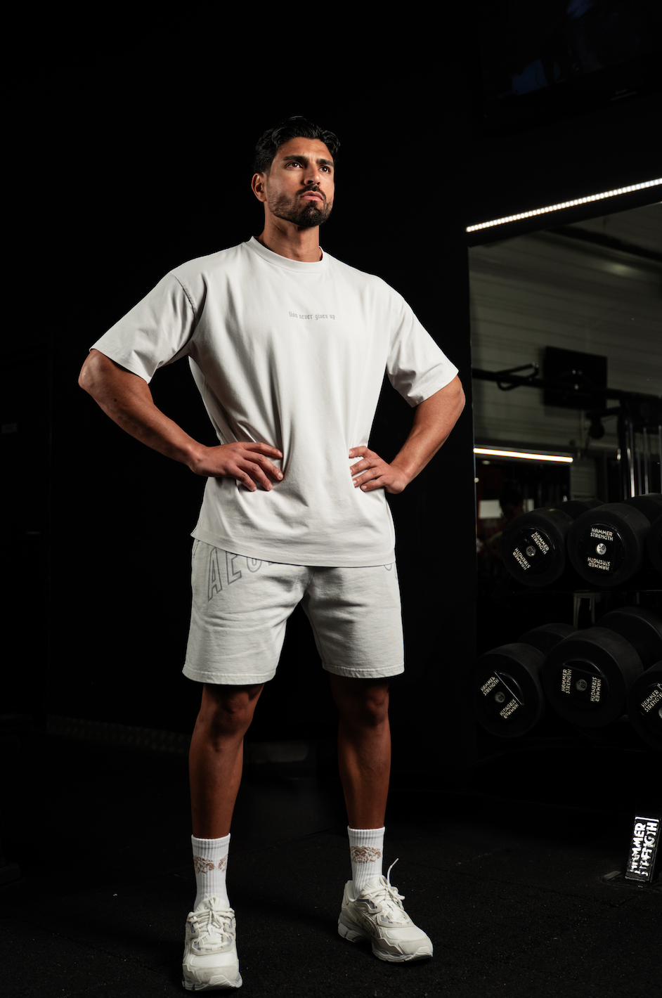 T-Shirt LNGU Argent - Oversize
