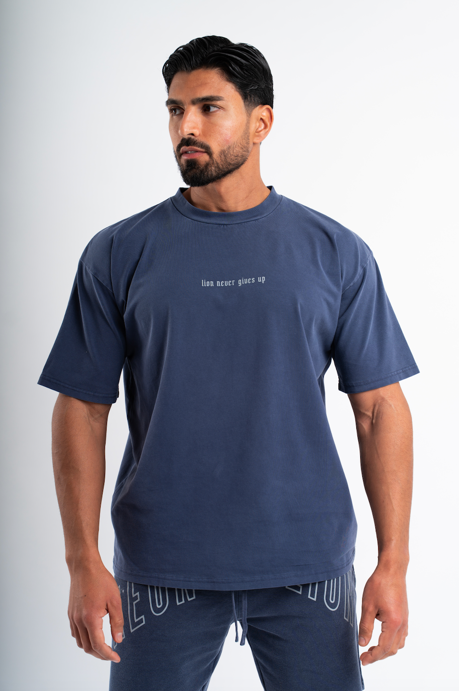 T-Shirt LNGU Bleu Marine - Oversize