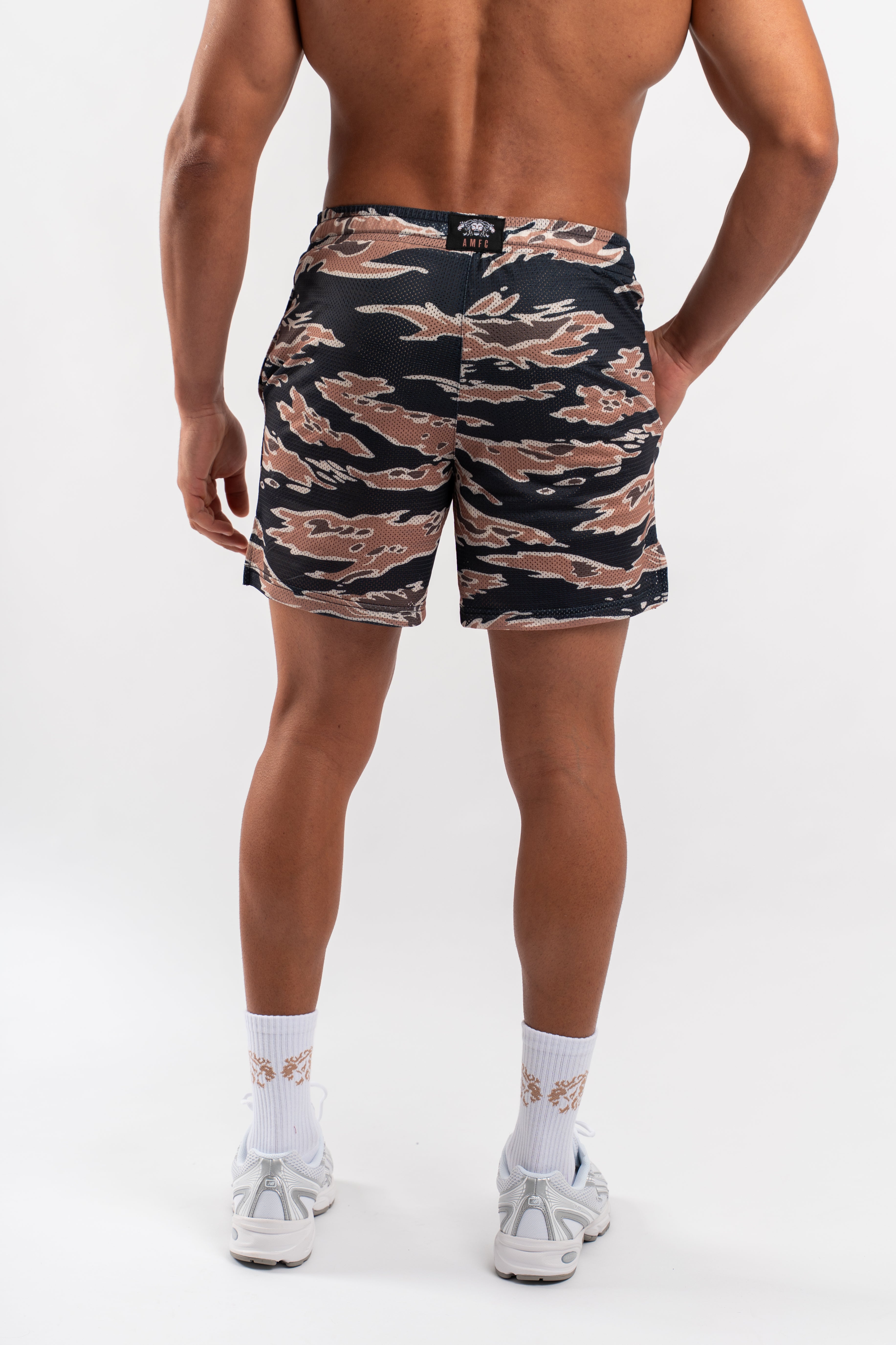 AMFC Camo Mesh Shorts - Braun