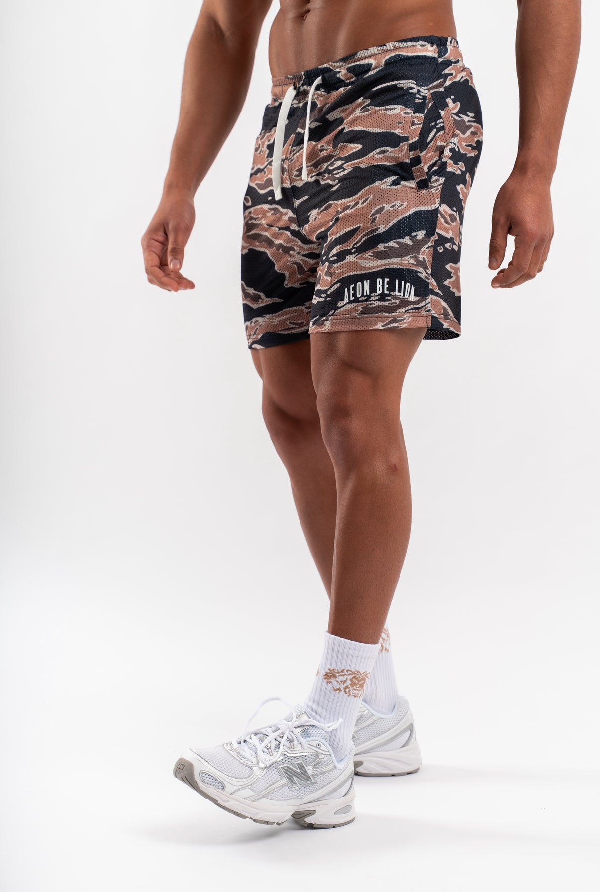 AMFC Camo Mesh Shorts - Braun