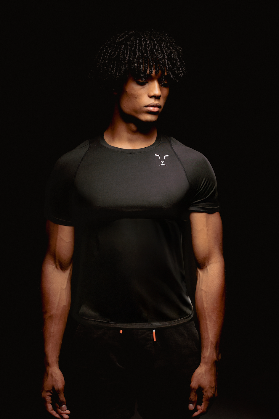 T-Shirt compression CARBON - Noir